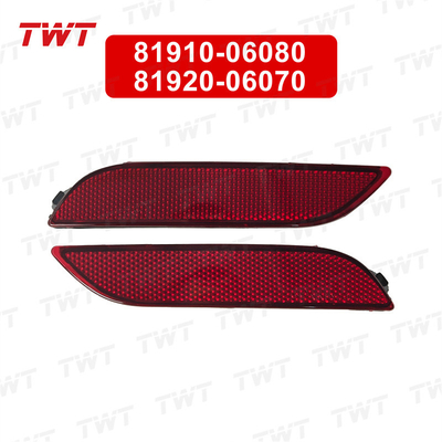 81910-06080 81920-06070 Auto Parts Rear Bumper Lamp Red Reflector 8191006080 8192006070 for Toyota Camry Hybrid 2017-2019 Asv71