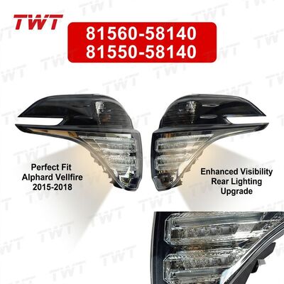 Original 81560-58140 81550-58140 81561-58140 8155158140 Rear Combination Lamp Assy for Alphard Vellfire Hv 2015-2018 Agh30 Ggh30