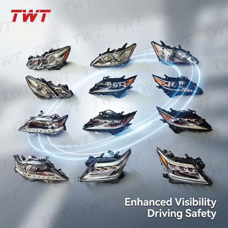 TWT Car Halogen Xenon Headlights Universal LED Headlamp for Toyota Camry Camry Venza Celica CHR Coaster Corolla