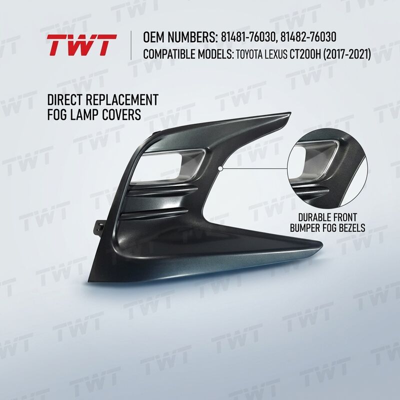 LH RH Fog Lamp Covers 81481-76030 81482-76030 8148176030 8148276030 For Toyota Lexus CT200H 2017-2021